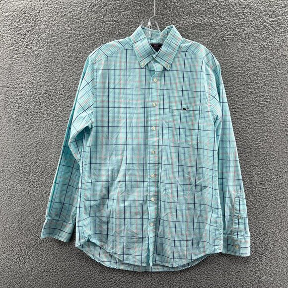 Vineyard Vines Shirt Mens Medium Slim Fit Tucker Shirt Long Sleeve Button-Down - Picture 1 of 10